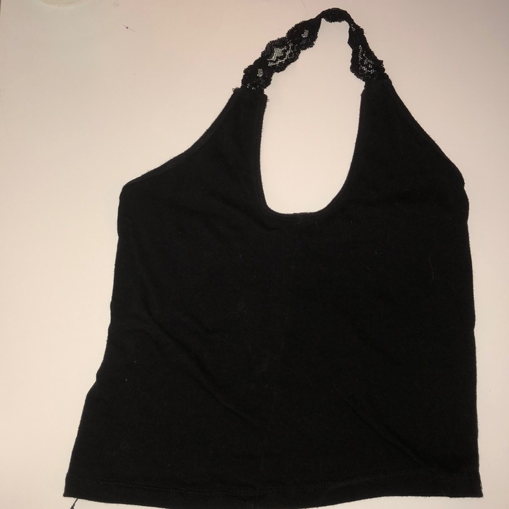 black halter tank